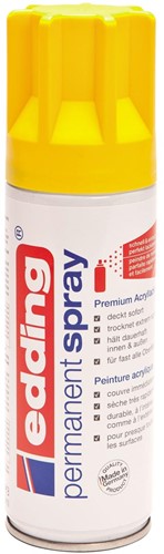 Edding permanent spray 5200, 200 ml, jaune trafic mat