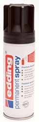 Edding Permanent Spray 5200, 200 ml, noir foncé mat