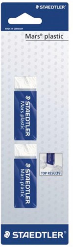 Staedtler gomme Mars Plastic, blanc, blister de 2 pièces