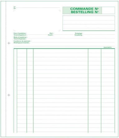 Exacompta commandes, ft 21 x 18 cm, billingue, tripli (50 x 3 feuilles)-2