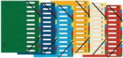 Exacompta trieur-classeur Harmonika, 12 compartiments    couleurs assorties