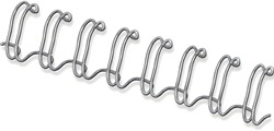 Fellowes peignes métalliques, boîte de 100 pièces, 10 mm, argent