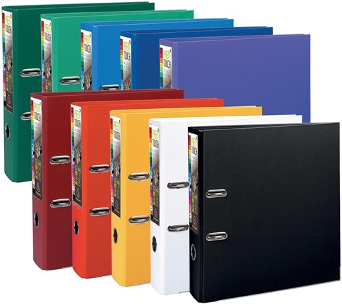 Exacompta Classeur à levier Prem'Touch pour ft A4+, dos de 8 cm, couleurs office assorties-3