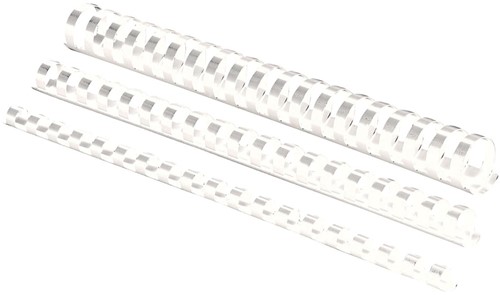 Fellowes reliures, paquet de 100 pièces, 6 mm, blanc