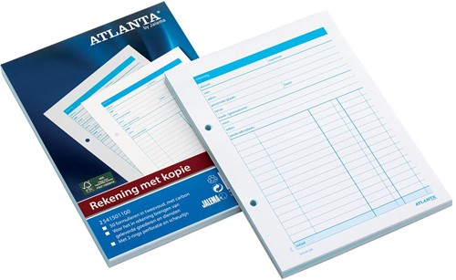 Atlanta by Jalema manifolds note de frais, ft A5, 1 feuille carbone