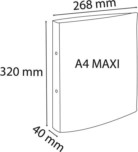 Exacompta classeur à anneaux Forever Young ft A4 maxi, 2 anneaux de 3 cm, couleurs assorties-3