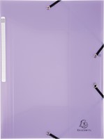 Exacompta Chromaline chemise à rabats avec 3 rabats, avec étiquette, couleurs pastel assorties-2