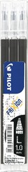 Pilot recharge stylo bille FriXion Ball/Clicker, noir, étui de 3 pièces