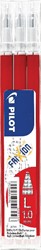Pilot recharge pour FriXion Ball/Clicker, rouge, étui de 3 pièces