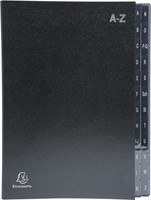Exacompta trieur Ordonator 24 compartiments avec onglets A-Z, noir