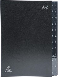 Exacompta trieur Ordonator 24 compartiments avec onglets A-Z, noir
