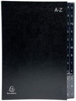 Exacompta trieur Ordonator 24 compartiments avec onglets A-Z, noir-3