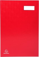 Exacompta signataire pour ft 24 x 35 cm, en carton couverte avec pvc, 20 compartiments, rouge-1