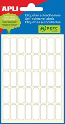 Apli étiquettes blanches ft 8 x 20 mm (l x h), 240 pièces, 40 par feuille (2668)