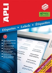 Apli étiquettes blanches ft 210 x 148 mm (l x h), 500 pièces, 2 par feuille (2529)