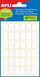 Apli étiquettes blanches ft 10 x 16 mm (l x h), 216 pièces, 36 par feuille (2669)