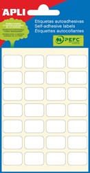 Apli étiquettes blanches ft 12 x 18 mm (l x h), 168 pièces, 28 par feuille (2670)