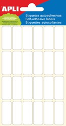 Apli étiquettes blanches ft 12 x 30 mm (l x h), 144 pièces, 24 par feuille (2671)