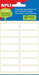 Apli étiquettes blanches ft 13 x 40 mm (l x h), 84 pièces, 14 par feuille (2672)