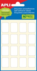 Apli étiquettes blanches ft 16 x 22 mm (l x h), 96 pièces, 16 par feuille (2674)