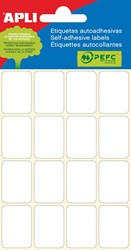 Apli étiquettes blanches ft 19 x 27 mm (l x h), 96 pièces, 16 par feuille (2675)