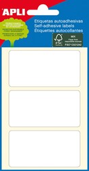Apli étiquettes blanches ft 34 x 67 mm (l x h), 18 pièces, 3 par feuille (2684)