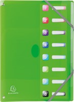 Exacompta Iderama trieur, en PP, avec 8 compartiments, couleurs assorties-2