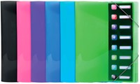 Exacompta Iderama trieur, en PP, avec 8 compartiments, couleurs assorties