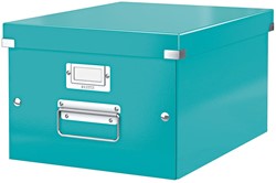 Leitz WOW boîte de rangement Click & Store, ft A4, bleu glacier