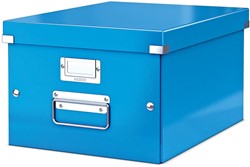Leitz WOW boîte de rangement Click & Store, ft A4, bleu
