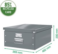 Leitz WOW boîte de rangement Click & Store, ft A3, noir-2