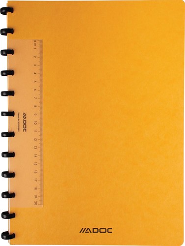 Adoc Classic cahier, ft A4, 144 pages, quadrillé commercial, couleurs assorties-1
