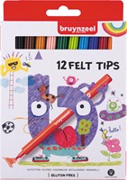 Bruynzeel feutres, étui de 12 pièces