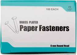 Bouhon boite avec 100 attaches parisiennes, 12 mm