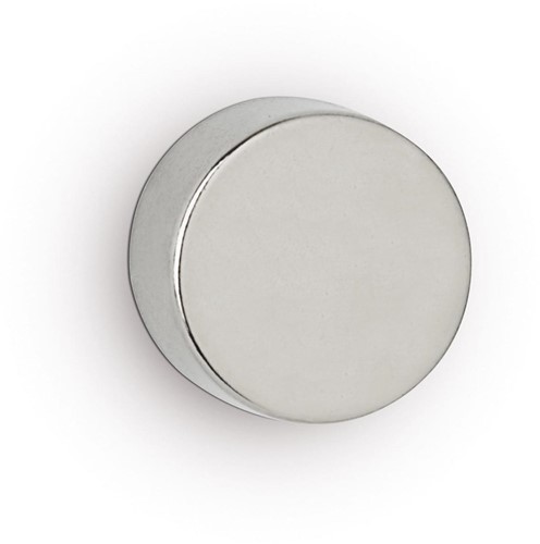 MAUL Aimant O-néodyme, 15x10mm, 8kg, blist 4pcs, argent clair, pour tableau blanc