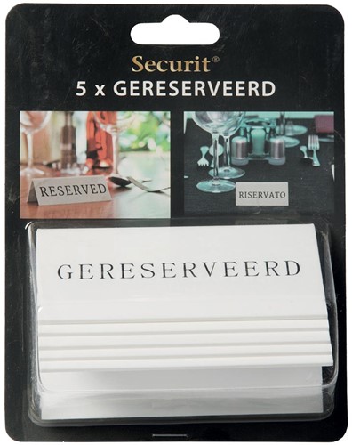 Securit panneau de table 'Geresveerd', paquet de 5 pièces-2