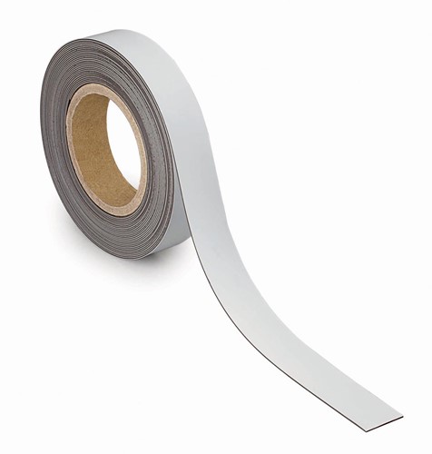 Maul Bande de marquage magnétique 10mtx30mm, blanc