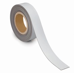 Maul Bande de marquage magnétique 10mtx40mm, blanc