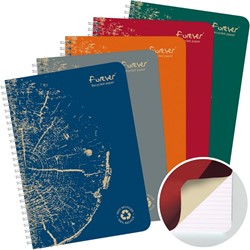 Clairefontaine FOREVER cahier spirale, recyclé, A5, 90g, 120 pages, ligné, vert