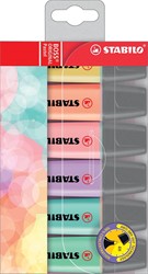 STABILO BOSS ORIGINAL Pastel surligneur, étui de 6 pièces en couleurs assorties