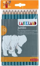 Lakeland crayons graphite Jumbo HB, paquet de 12 pièces