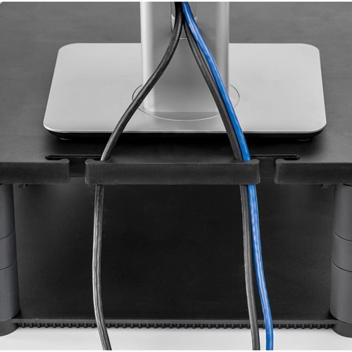 Fellowes support pour moniteur hauteur réglable (de 64 à 165 mm) avec base en plastique-1