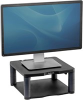Fellowes support pour moniteur hauteur réglable (de 64 à 165 mm) avec base en plastique-2