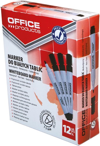 OFFICE products marqueur pour tableau blanc 1-3 mm, pointe ronde, noir-2