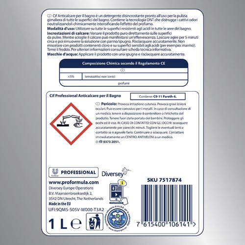 Cif sanitair détartrant, flacon de 1 l-1
