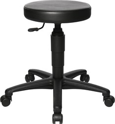 Topstar tabouret Tec 70, sans anneau repose-pieds, avec roues, noir