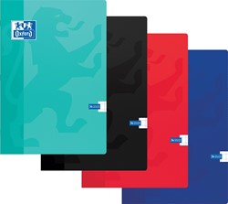 Oxford School cahier, ft A4, 72 pages (36 feuilles), quadrillé 10 mm, couleurs assorties