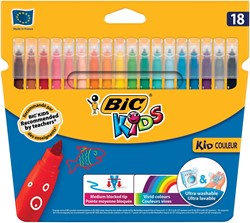Bic feutre Kid Couleur, 18 feutres
