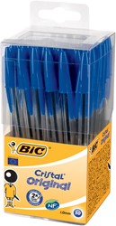 Bic stylo bille Cristal, boîte de  50 stuks, bleu