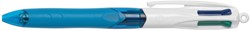 Bic 4 Colours Grip stylo bille 4 couleurs, moyen, 4 couleurs d'encre classique, corps bleu